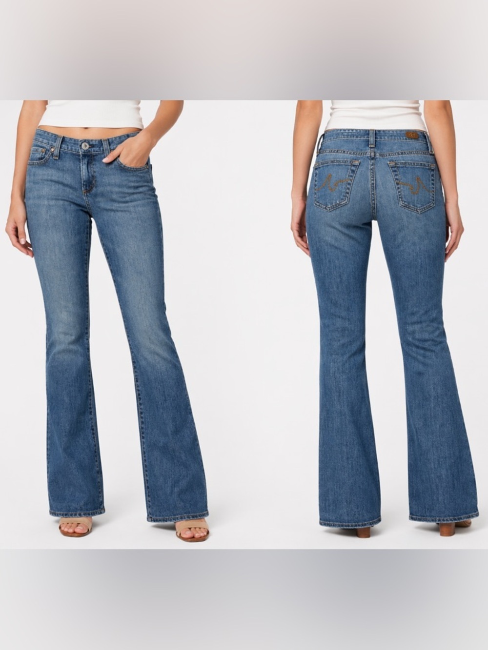 AG Adriano Goldschmied Jeans 26R Medium Wash Bootcut Flare
